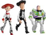 Disney Princess Pixar Toy Story Action Figure 3 Pack, Bright Woody Buzz Lightyear & Jessie, Black Tie Hollywood Stars, 7 Inch Posable Scale Toys