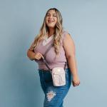 Disney Bag, Crossbody, Tangled Rapunzel Pose Silhouette and Sun, Vegan Leather