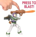 Mattel Disney Pixar Lightyear Action Figure & Accessories, Mission Equipped Buzz Lightyear Figure & Projectiles, Blasting Action
