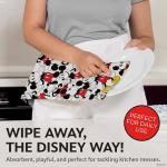 Disney Kitchen Towels – 2-Pack 100% Cotton Kitchen Towels Set – 16" x 26" Soft & Absorbent Dish Towels for Kitchen – Mickey, Minnie & Stitch Designs – Durable, Machine Washable, Everyday Use