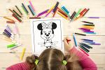 Disney Baby 48-Page My First Coloring Book with 4 Jumbo Crayons 50924