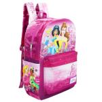Disney Princesss Backpack for Girls - Bundle with 17" Backpack with Adjustable Shoulder Straps Featuring Belle, Cinderella, More Plus Stickers | Disney Princess Bag for Kids