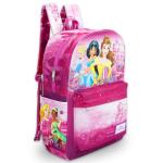Disney Princesss Backpack for Girls - Bundle with 17" Backpack with Adjustable Shoulder Straps Featuring Belle, Cinderella, More Plus Stickers | Disney Princess Bag for Kids