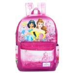 Disney Princesss Backpack for Girls - Bundle with 17" Backpack with Adjustable Shoulder Straps Featuring Belle, Cinderella, More Plus Stickers | Disney Princess Bag for Kids