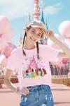Magical Shirts for Women: Princess Shirt Magic Kingdom T Shirt Funny Family Vacation Tee Casual Holiday Tee Tops Pink