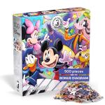 Buffalo Games Silver Select Mickey’s Music Jigsaw Puzzle, 500 Piece Puzzle for Adults, Mickey Mouse Disney Art, Premium Giftable Box