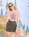 Women Magic Kingdom Shirt Castle Graphic Shirts Casual Family Vacation Holiday T Shirt Cute Short Sleeve Tee Top Pink