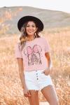 Women Magic Kingdom Shirt Castle Graphic Shirts Casual Family Vacation Holiday T Shirt Cute Short Sleeve Tee Top Pink