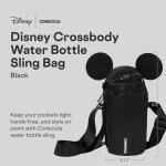 Minnie Mouse Water Bottle Sling Bag - Black