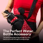 Minnie Mouse Water Bottle Sling Bag - Black