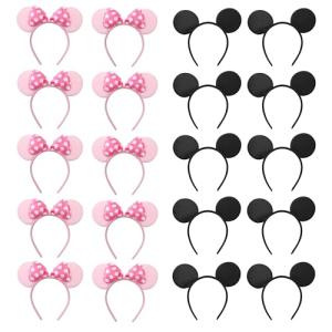 20 Pack Mickey Mouse Ears Headbands for Kids