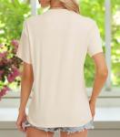 Magical Shirt for Women Castle Graphic Tee Magic Kingdom T Shirt Cute Holiday Vacation Shirt Short Sleeve Casual Tops (X-Large, Cream)