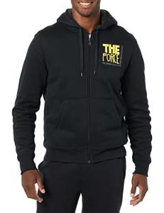 Amazon Essentials Disney | Marvel | Star Wars Men's Sherpa-Lined Full-Zip Hoodie Sweatshirt, Star Wars Force, Large