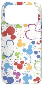 Disney Ink and Paint Mickey Mouse Icon Splat Pattern Case for iPhone 17 Pro Max