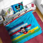 Sunny Side Up Disney Mickey Mouse Full Comforter Set - 7 Piece Kids Bedding Includes Comforter, Sheets & Pillow Cover - Super Soft Microfiber Bed Set