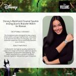 Disney Adult Enamel Sparkle Analog Quartz Bracelet Watch