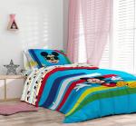 Sunny Side Up Disney Mickey Mouse Full Comforter Set - 7 Piece Kids Bedding Includes Comforter, Sheets & Pillow Cover - Super Soft Microfiber Bed Set