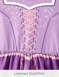 Disney Princess Rapunzel Toddler Girl Dresses 2 Pack Purple Ruffle Sleeve Costume & Casual Sleeveless Sundress Set Birthday Summer Clothes Size 5-6