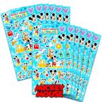 Mickey Mouse Party Favor Set ~ Bundle of a 12 Pack Disney Sticker Sheets for Kids Birthday Party Goodie Bags | Mickey Decal Party Supplies