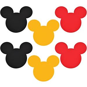 45 Pcs Mouse Cutouts Silhouette Mouse Birthday Paper Decorations for Theme Party Supplies School Bulletin Board Craft Home Wall Decor