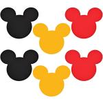 45 Pcs Mouse Cutouts Silhouette Mouse Birthday Paper Decorations for Theme Party Supplies School Bulletin Board Craft Home Wall Decor