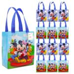 Mickey and Friends Party Favor Bags Set – 12 Pack of 8" Mickey Mouse Party Goodie Bags for Kids Bulk Reusable Totes | Disney Birthday Party Supplies