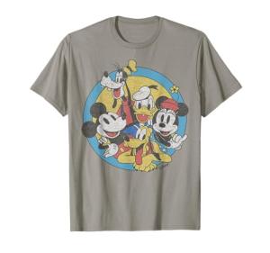 Disney Mickey and Friends Retro Group Shot T-Shirt