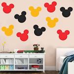 45 Pcs Mouse Cutouts Silhouette Mouse Birthday Paper Decorations for Theme Party Supplies School Bulletin Board Craft Home Wall Decor