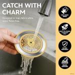 Disney 3-in-1 Kitchen Sink Accessories Set – Sink Drain Strainer, Dish Sponge, & Silicone Sink Tray – Featuring Stitch & Winnie the Pooh