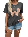 Disney Castle Graphic Tee for Women with Bows