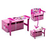 Disney Minnie Mouse Convertible Activity Bench for Kids