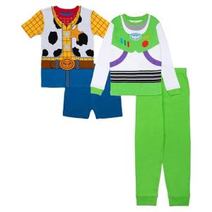 Disney Buzz and Woody Boys' Cotton Pajama Set