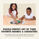 Ceaco - 4 X 1 Kids Multipack - Disney - Princess - Multi-Piece Jigsaw Puzzle for Families -Challenging Puzzle Perfect for Game Nights - Finished Size is 26.75 x 19.75