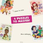 Ceaco - 4 X 1 Kids Multipack - Disney - Princess - Multi-Piece Jigsaw Puzzle for Families -Challenging Puzzle Perfect for Game Nights - Finished Size is 26.75 x 19.75