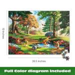 Ceaco - Puzzles for Adults 1000 Pieces Thomas Kinkade Disney Winnie The Pooh Jigsaw, Made in USA, Premium Recycled Board
