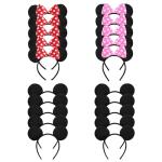 20 Pack Mouse Ears Headbands for Kids Parties