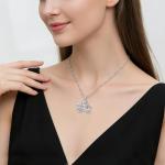 Disney Pumpkin Carriage Pendant Necklace in Silver