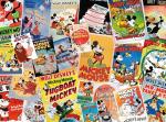 Ceaco - Vintage Mickey Mouse Poster Collage 1000 Piece Jigsaw Puzzle Challenging and Colorful Puzzle for Adults – Precision-Cut Pieces, Beautiful Artwork, and Hours of Relaxing Fun