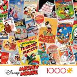 Ceaco - Vintage Mickey Mouse Poster Collage 1000 Piece Jigsaw Puzzle Challenging and Colorful Puzzle for Adults – Precision-Cut Pieces, Beautiful Artwork, and Hours of Relaxing Fun