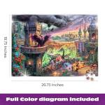 Ceaco Kinkade Disney Maleficent 1000-Piece Puzzle