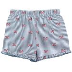 Disney Minnie Mouse Toddler Girls T-Shirt and Chambray Shorts Outfit Set Coral/Blue Pin Stripes Bows 3T