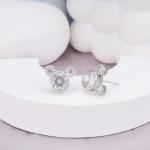Mouse Earrings Sterling Silver Cute Animal Stud Earrings for Women Hypoallergenic Cubic Zirconia Lovely Earring for Sister