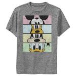 Boy's Mickey & Friends Cropped Portraits Performance Tee - Charcoal Heather - Large