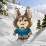 MINISO Disney Zootopia 2 City Residents Series Vinyl Plush Keychain Blind Box, Cute Animal Figure Charm Collectible Surprise Gift for Bag Decor, Random Single Box