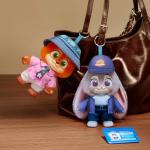 MINISO Disney Zootopia 2 City Residents Series Vinyl Plush Keychain Blind Box, Cute Animal Figure Charm Collectible Surprise Gift for Bag Decor, Random Single Box