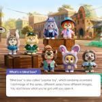 MINISO Disney Zootopia 2 City Residents Series Vinyl Plush Keychain Blind Box, Cute Animal Figure Charm Collectible Surprise Gift for Bag Decor, Random Single Box