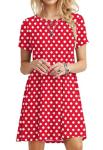 Disney Women's Summer Polka Dot T-Shirt Dress