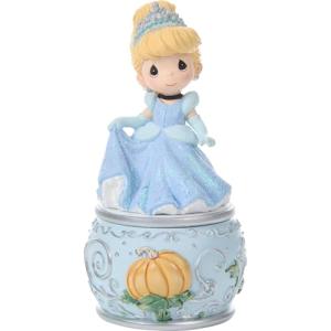 Precious Moments 252407 Disney Cinderella May All Your Dreams Come True Character Resin Trinket Box