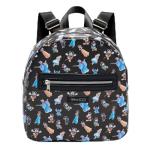 Disney Mini Backpack - 10" Exclusive Faux Leather Small Backpack with Front Pocket and Button Bundle | Adjusts to Fit Women, Teens, Girls, Kids