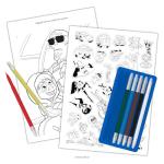 Disney Pixar Coloring Book with 6 Markers – Featuring Characters from Inside Out, Toy Story, and More for Kids
